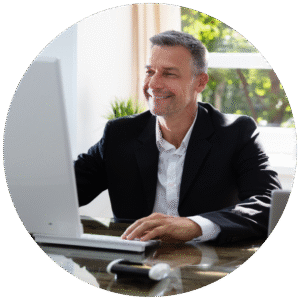 Man at computer